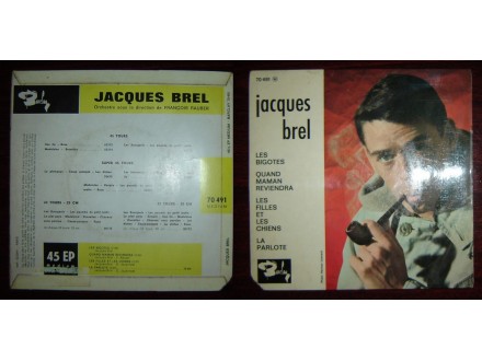 JACQUES BREL - Les Bigotes (EP) Made in France