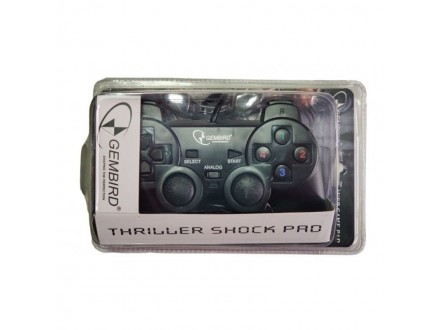 JPD-THRILLERSHOCK-BOX ** Gembird USB 2.0 analog vibration gamepad black(alt. JPD-UDV-01 (351)