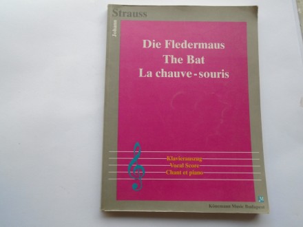 Johan Štraus, Die Fledermaus....za klavir, nemački