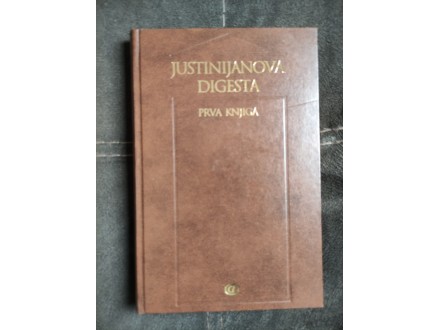 Justinijanova digesta,,prva knjiga