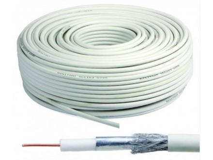 KABL-COAX-RG6/100 white (X553) koaksialni kabl RG6 bez konektora, conductivity 18%,6.5mm,100m