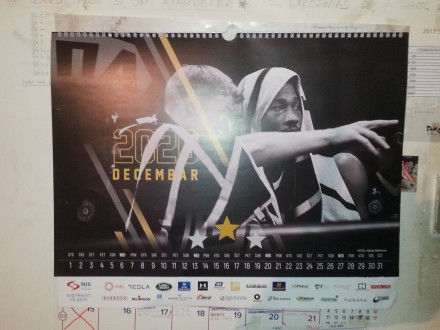 KK Partizan 2020. godina kalendar