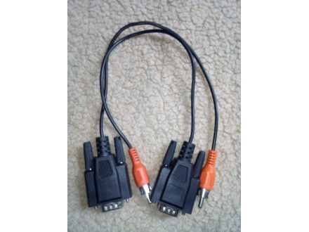 Kabel VGA/HDB 15 Pinova muški u 1 RCA muški 40cm