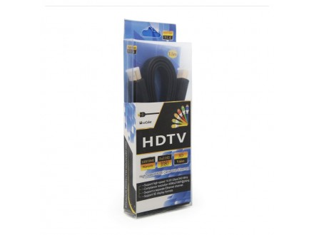 Kabl Flet HDMI na HDMI 1.5m crni