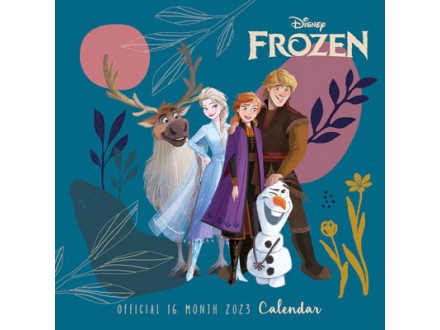 Kalendar 2023 - Disney, Frozen, Abstract Floral, 30x30 cm - Frozen
