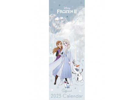 Kalendar 2023 - Disney, Frozen, Winter Wonderland, 15x42.5 cm - Frozen