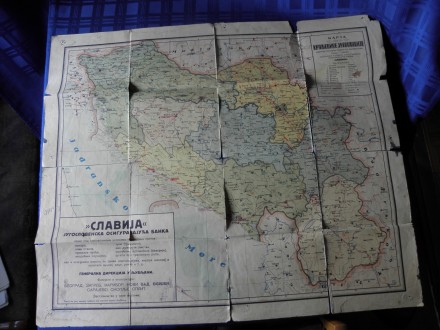 Karta Kraljevine Jugoslavije, 193?  2