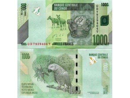 Kongo CONGO 1000 Francs 2020 UNC, P-101