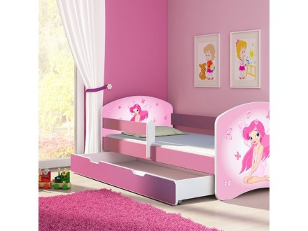 Krevet za decu pink sa fiokom 160X80 ACMA 2