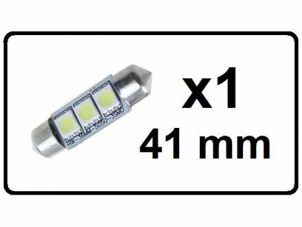 LED Sijalica - za unutrasnjost - 41 mm - 3 SMD - 1 kom
