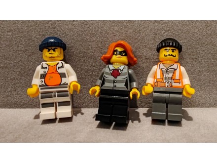 LEGO pljackasi banke 3 figurice