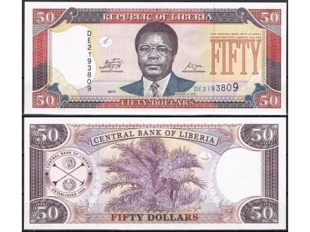 LIBERIA 50 Dollars 2011 UNC, P-29