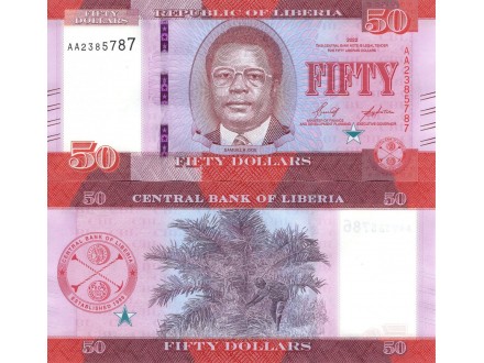 LIBERIA 50 Dollars 2022 UNC, P-29