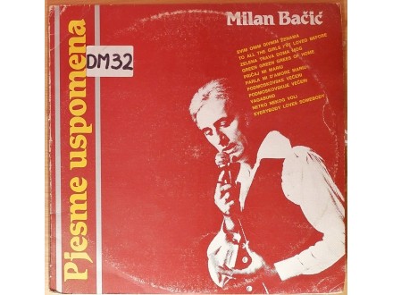 LP MILAN BAČIĆ - Pjesme uspomena (1984) VG+/VG-