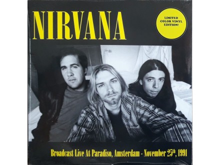 LP: NIRVANA - LIVE AT PARADISO, AMSTERDAM NOV 25th 1991