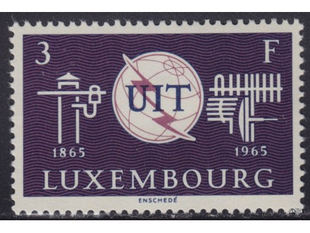 Luksemburg 1965, 100 godina UIT, čisto (**)