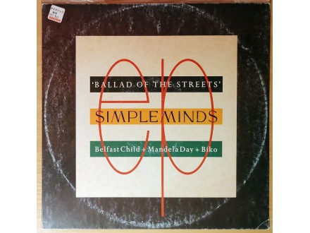 MLP SIMPLE MINDS - Ballad of the Streets (1989) VG+/VG
