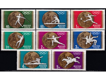 Mađarska 1969 Medalje sa Olimpijade čisto