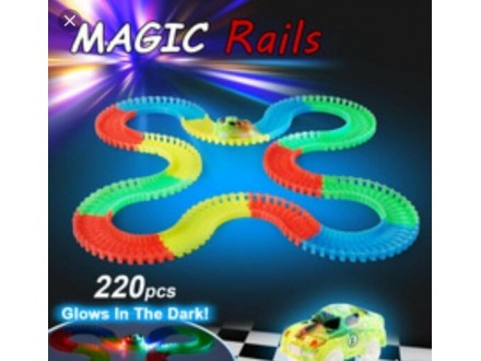 Magična staza 220 delova - Set za decu Magic Tracks