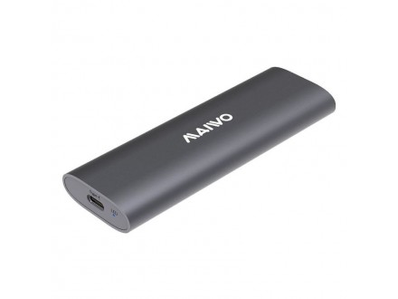 Maiwo Externo Kućište USB-C/USB(A) na M.2 NVMe/SATA Dual Protocol, alu K1689