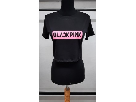 Majica crna croptop - BLACKPINK