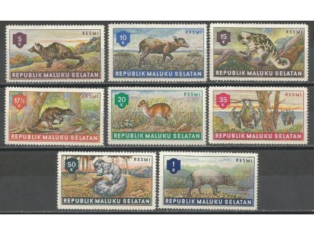 Maluku Selatan,Fauna-Divlje životinje 1951/61.,čisto