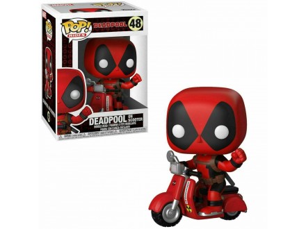Marvel Deadpool on scooter 9 cm Pop! Rides