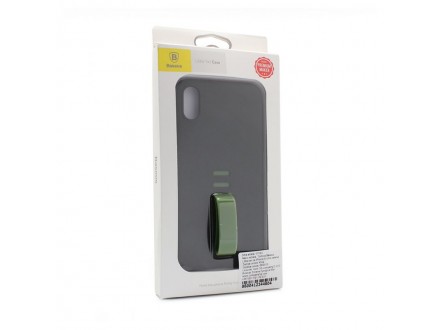 Maskica Baseus Little tail za iPhone X crno-zelena