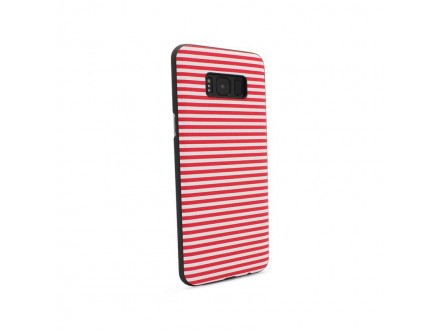 Maskica Luo Stripes za Samsung G950 S8 crvena
