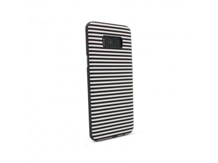 Maskica Luo Stripes za Samsung G955 S8 Plus crna