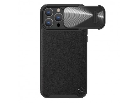 Maskica Nillkin CamShield Leather S za iPhone 14 Pro 6.1 crna