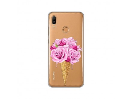 Maskica Silikonska Print Skin za Huawei Y6 2019/Honor 8A Rose Cone