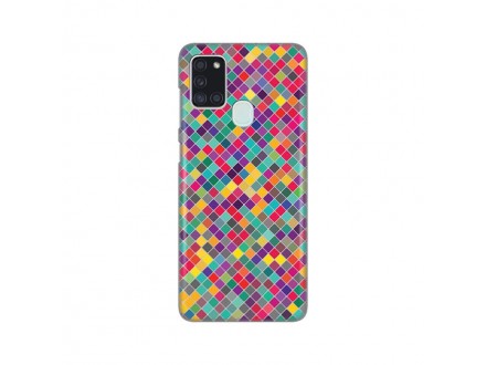 Maskica Silikonska Print Skin za Samsung A217F Galaxy A21s Colorful cubes