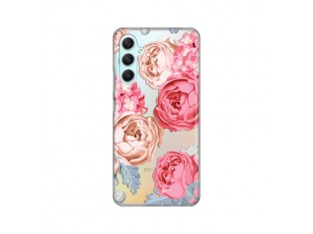 Maskica Silikonska Print Skin za Samsung A346B Galaxy A34 5G Pink Flowers