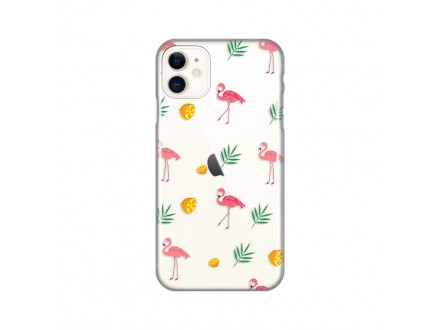 Maskica Silikonska Print Skin za iPhone 11 6.1 Flamingos