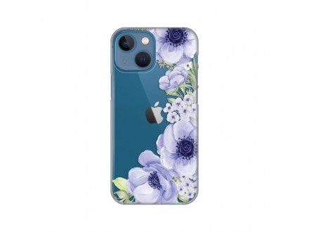 Maskica Silikonska Print Skin za iPhone 13 Mini 5.4 Blue Roses