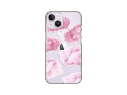 Maskica Silikonska Print Skin za iPhone 14 6.1 Pink Clouds