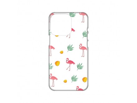 Maskica Silikonska Print Skin za iPhone 14 Pro 6.1 Flamingos