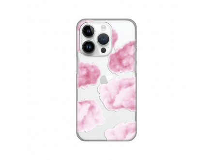 Maskica Silikonska Print Skin za iPhone 14 Pro 6.1 Pink Clouds