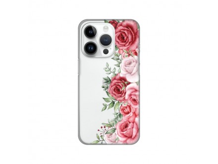 Maskica Silikonska Print Skin za iPhone 14 Pro 6.1 Wild Roses