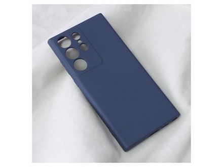 Maskica Teracell Soft Velvet za Samsung S918B Galaxy S23 Ultra tamno plava