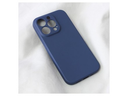 Maskica Teracell Soft Velvet za iPhone 14 Pro 6.1 tamno plava