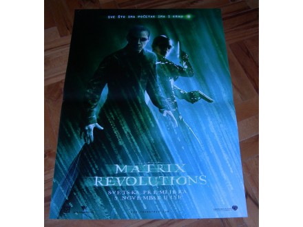 Matrix Revolutions (Keanu Reeves) - filmski plakat