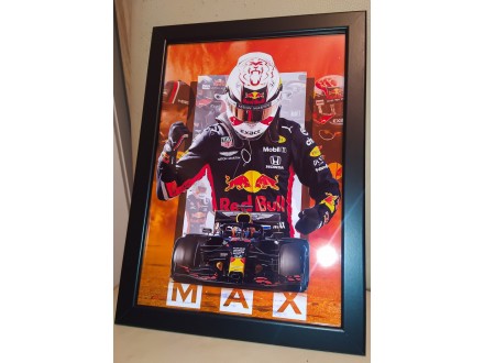 Max Verstappen Formula 1 Uramljeni poster