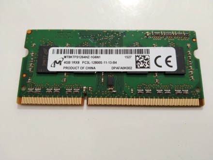 Memorija za laptop 4GB DDR3L 1600Mhz 1.35v