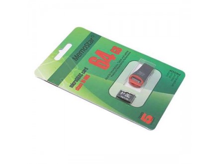 Memorijska kartica MemoStar Micro SD 64GB UHS-1 Class 10 + USB