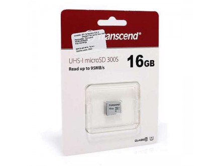 Memorijska kartica Transcend Micro SD 16GB Class 10 - 400X