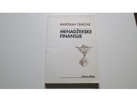 Menadzerske finansije, Radoslav Cemovic