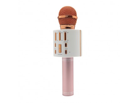 Mikrofon Bluetooth V8 roze-zlatni