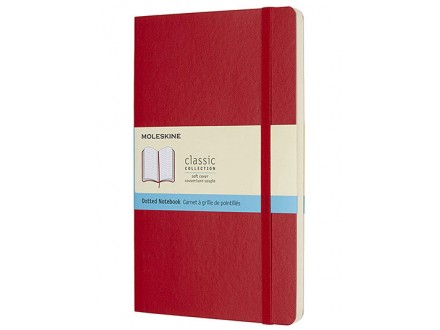 Moleskine Classic Soft Cover Notebook, Scarlet Red - Moleskine